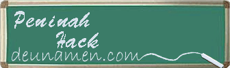 Peninah Hack Visitenkarte